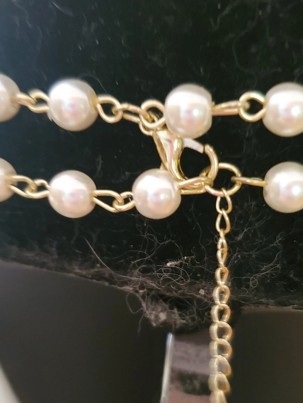 Chanel Pearl and Crystal Double Necklack